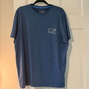 Vineyard Vines Heathered Navy Short-Sleeve Performance Tee Men’s L